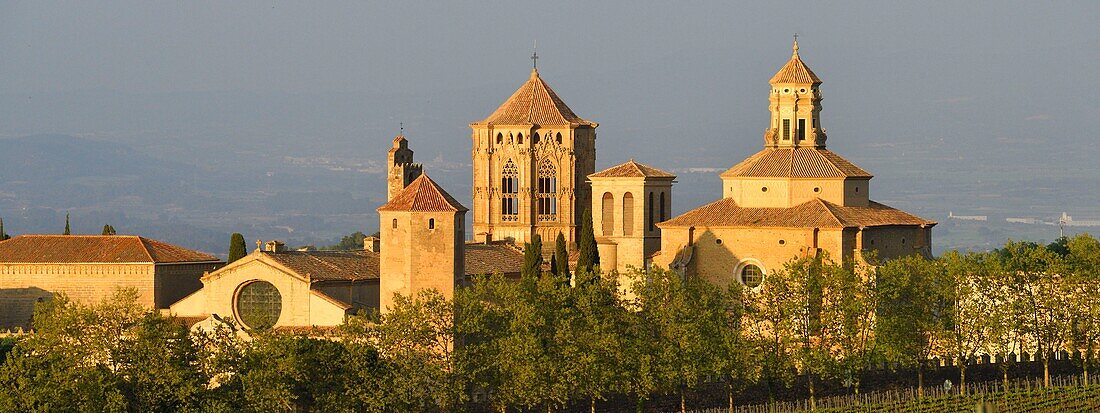 Spain, Catalonia, Tarragona Province, Conca de Barbera comarca, Vimbodi, La ruta del Cister, Monastery Santa Maria de Poblet, listed as World Heritage by UNESCO