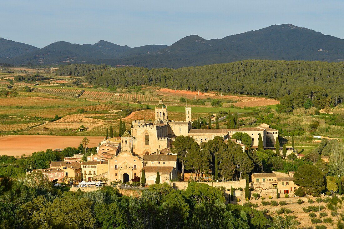 Spain, Catalonia, Tarragona Province, Alt Camp comarca, La ruta del Cister, Aiguamurcia, monastery of Santes Creus