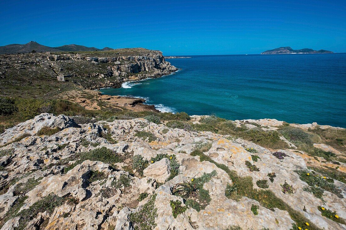 Italien, Sizilien, Trapani, Ägadische Inselgruppe, Favignana, Cala Rossa