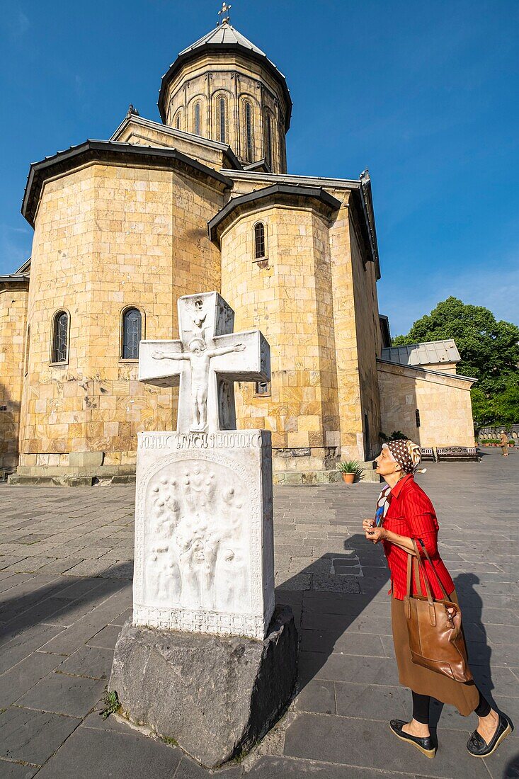 Georgia, Tbilisi, Old Tbilisi or Dzveli Kalaki, Orthodox Sioni Cathedral of the Dormition