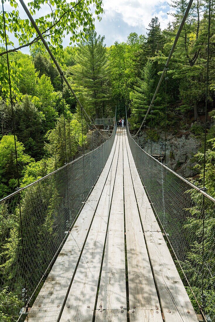 Canada, Quebec, Beaupre, the Mestachibo tour through the canyon of the Saint-Anne River