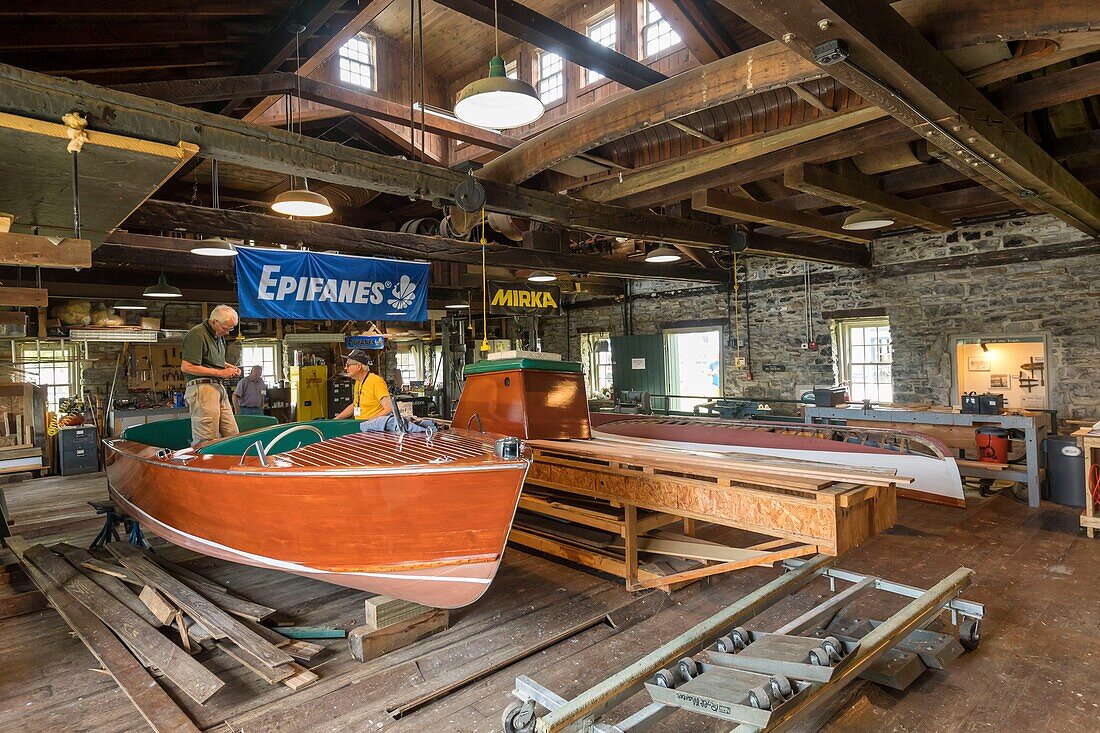 Vereinigte Staaten, Staat New York, Clayton Village am Ontariosee, Museum für antike Boote