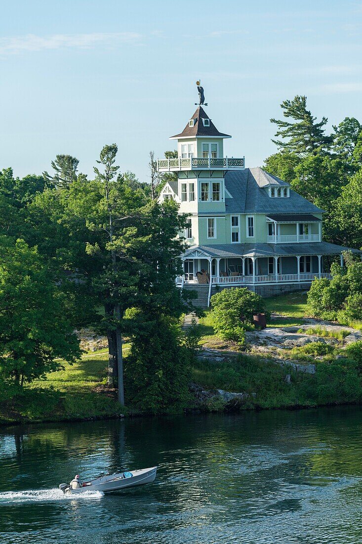 Canada, Ontario, the Thousand Islands region on the St. Lawrence River, between Canada and the USA