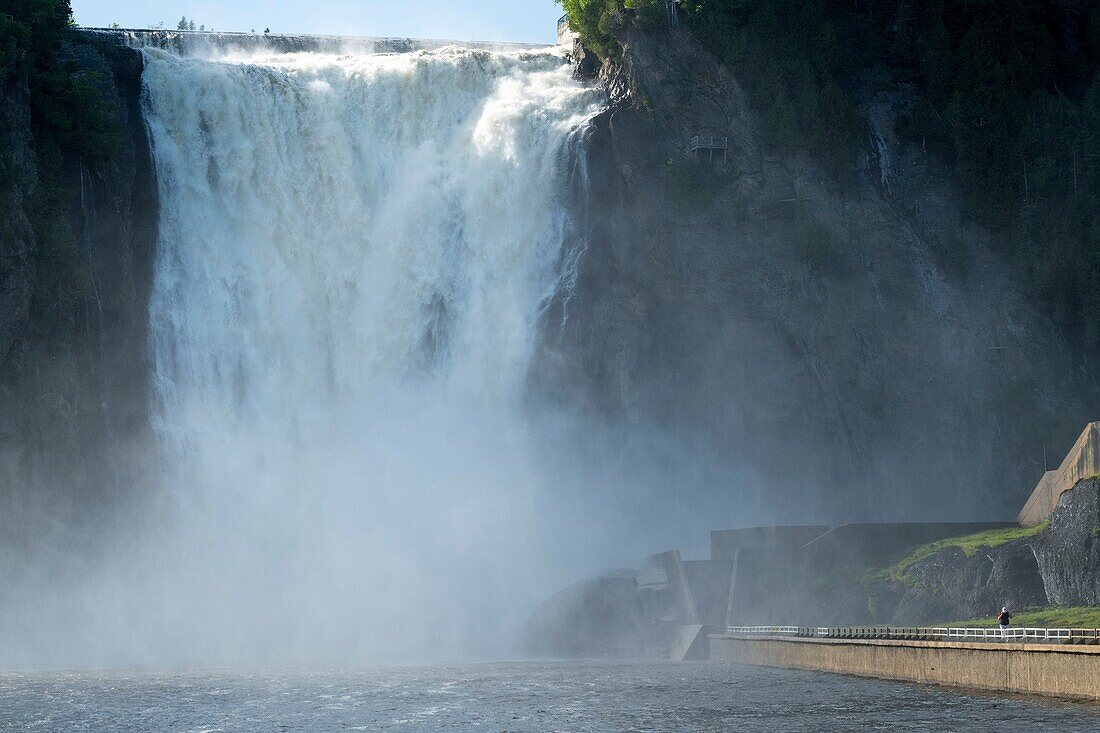 Canada, Quebec, Boischatel, the fall of Montmorency