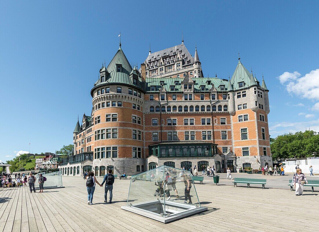 Canada, Quebec, Quebec City, Chateau Frontenac Hotel in Old Quebec