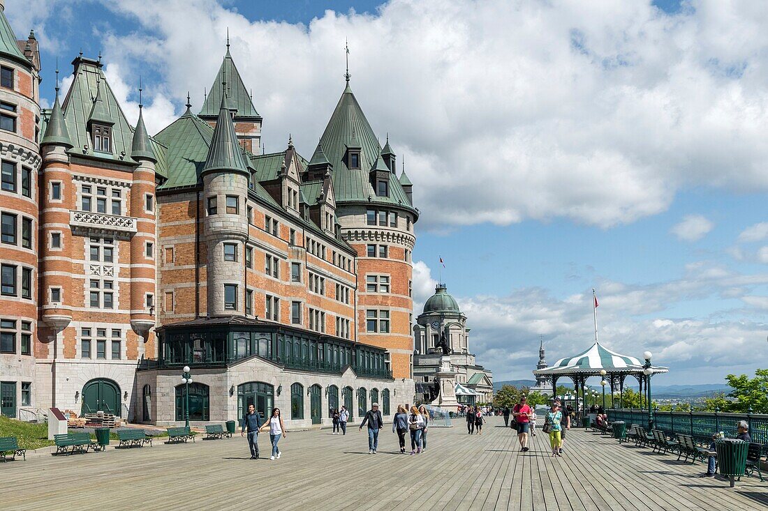 Canada, Quebec, Quebec City, Chateau Frontenac Hotel in Old Quebec