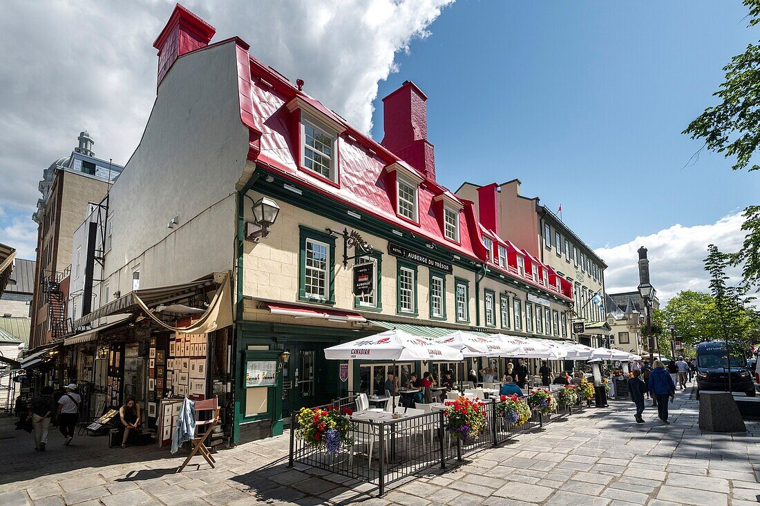 Canada, Quebec, Quebec City, St. Anne Street in Old Quebec