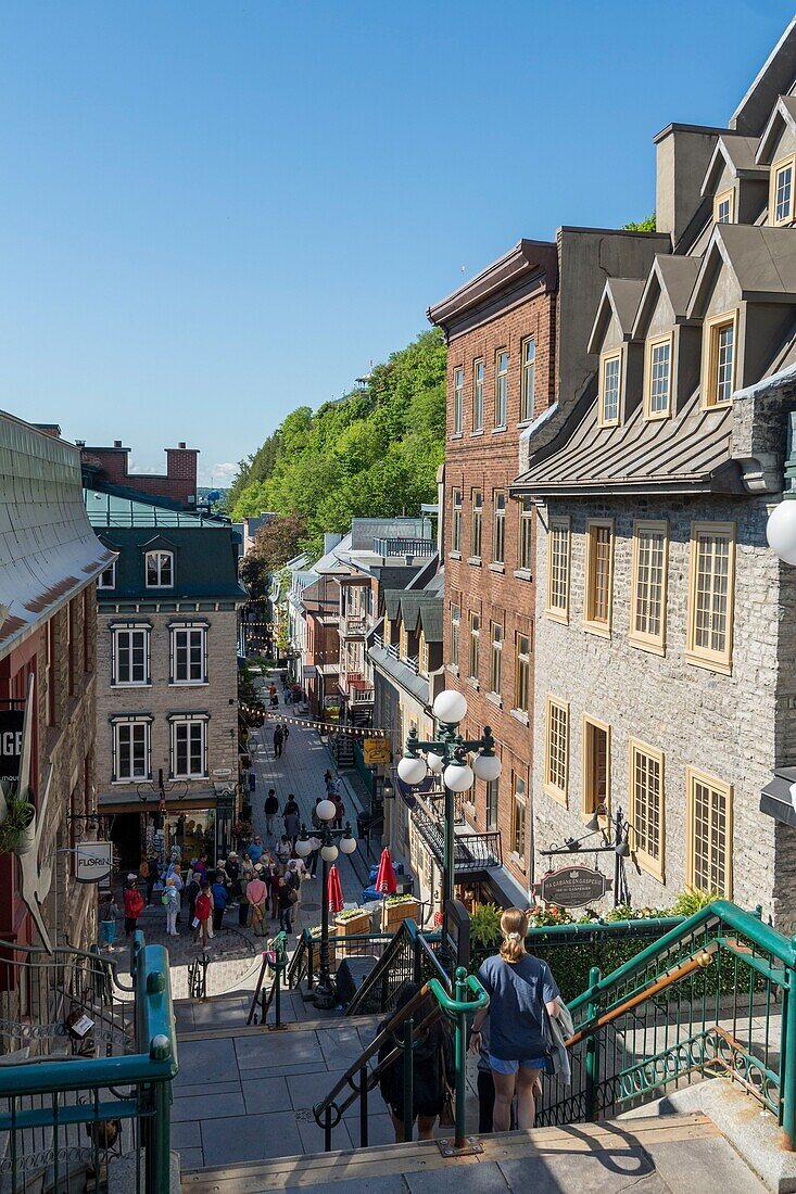 Canada, Quebec, Quebec City, Petit Champelain Street