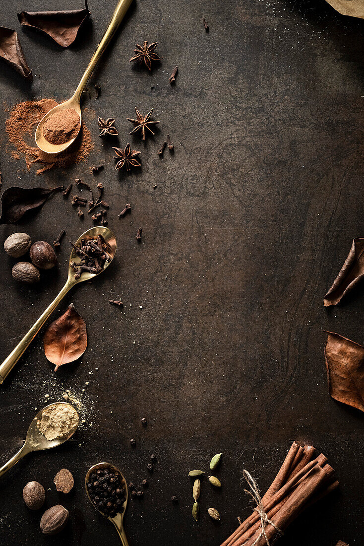 An arrangement of autumn spices