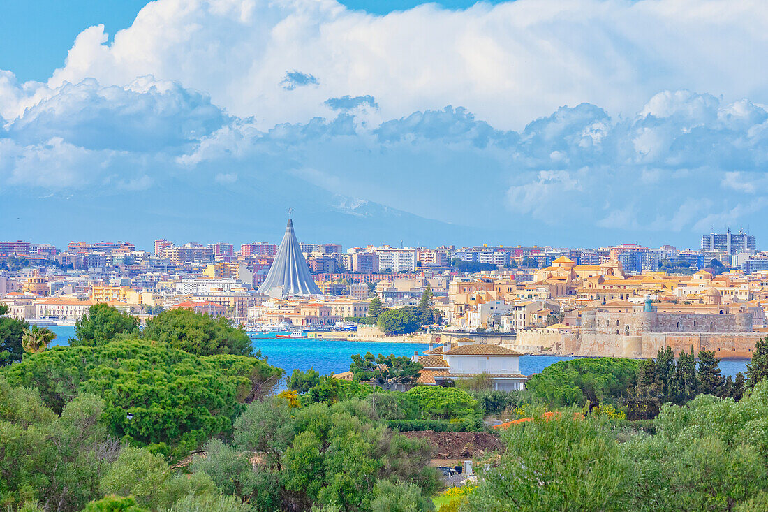 Syracuse skyline, Syracuse, Sicily, Italy, Mediterranean, Europe