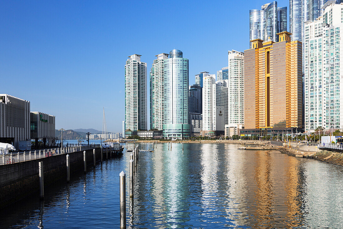 Skyscrapers of Marine City, Busan, South Korea, Asia