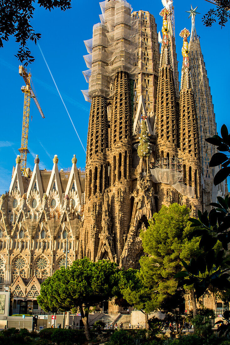 Antoni Gaudis Sagrada FamA?lia-Basilika, UNESCO-Weltkulturerbe, Barcelona, Katalonien, Spanien, Europa