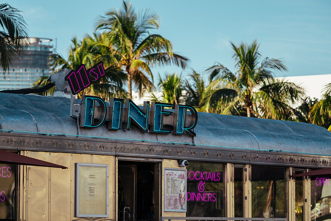 11th Street Diner, South Beach, Miami, Dade County, Florida, United States of America, North America