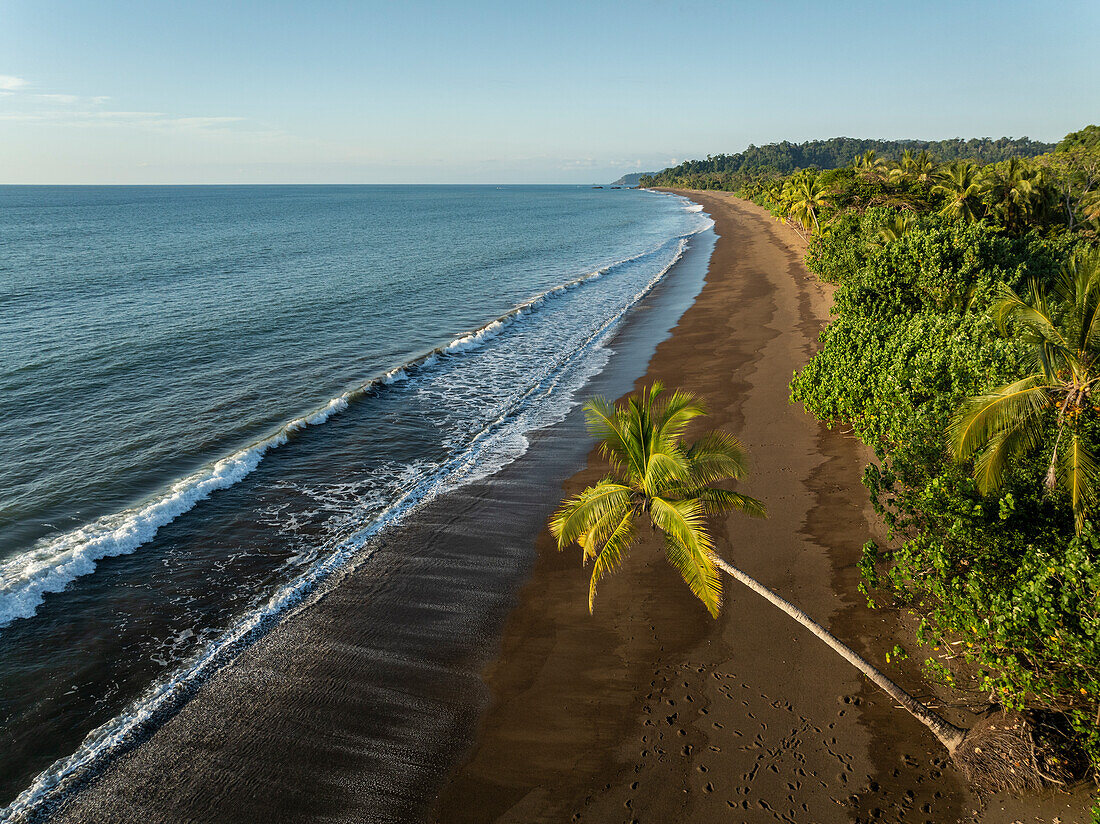 Aerial view of Drake Bay, Puntarenas Province, Costa Rica, Central America