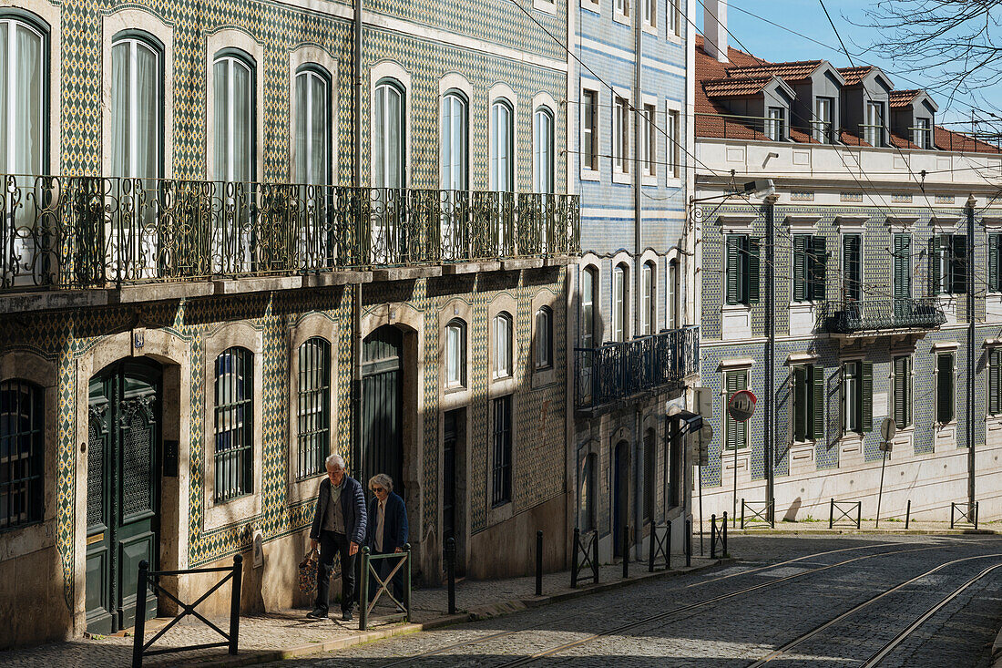 Street scene, Lisbon, Portugal, Europe