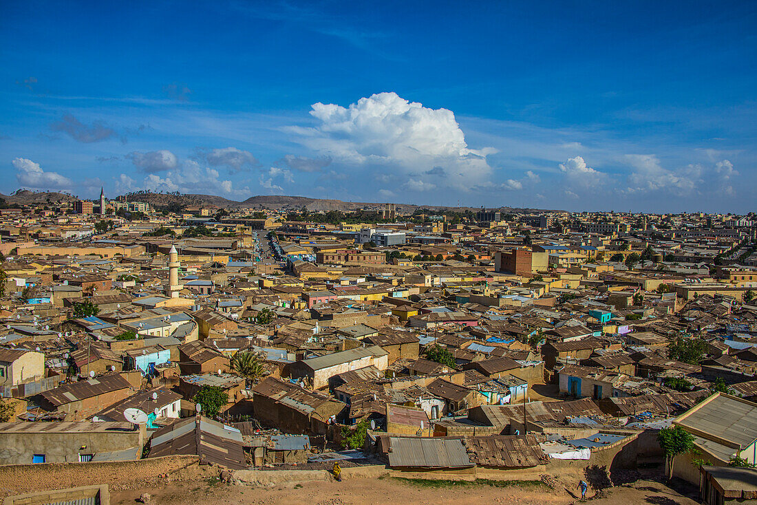 Blick über Asmara, Eritrea, Afrika