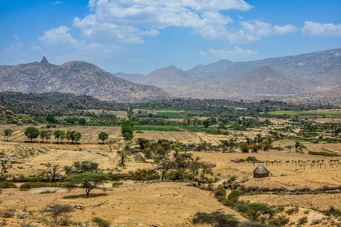 Das Hochland von Eritrea bei Keren, Eritrea, Afrika