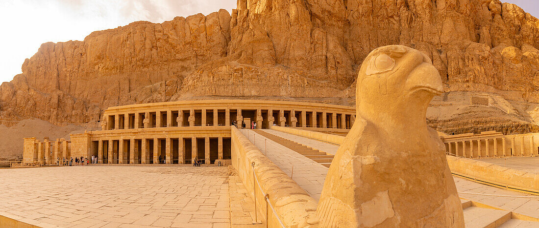 Ansicht des Totentempels der Hatschepsut, UNESCO-Welterbe, Deir el-Bahari, Theben, Ägypten, Nordafrika, Afrika