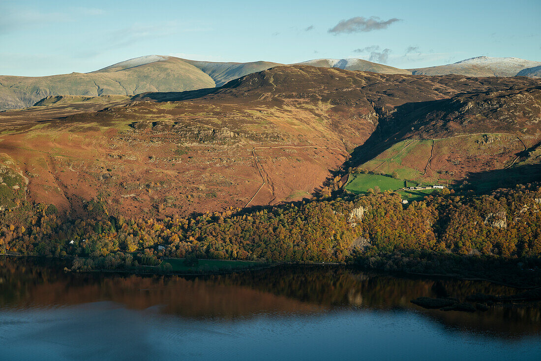 View from Cat Bells, near Keswick, Lake District National Park, UNESCO World Heritage Site, Cumbria, England, United Kingdom, Europe