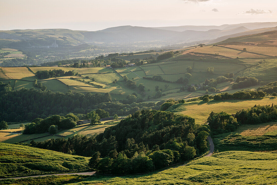 Stanage Edge, Peak District, Grenze zwischen Derbyshire und Yorkshire, England, Vereinigtes Königreich, Europa