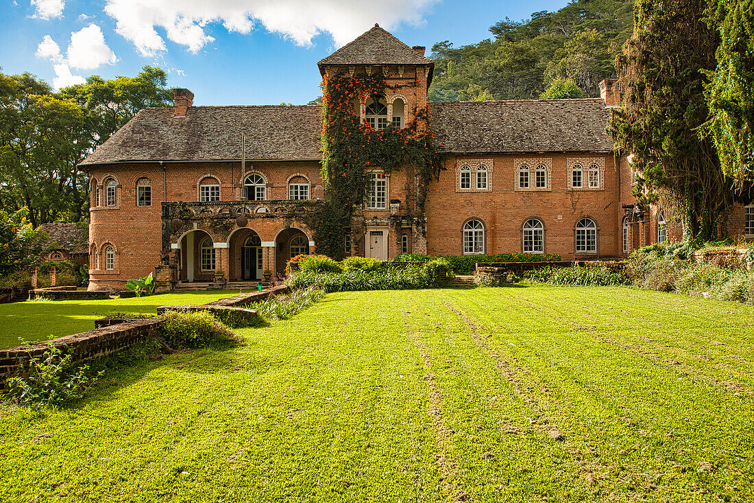 Shiwa Ng'andu House built in the last century by Sir Stuart Gore-Browne, the English style estate featured in a book called The Africa House, Muchinga Province, Zambia, Africa