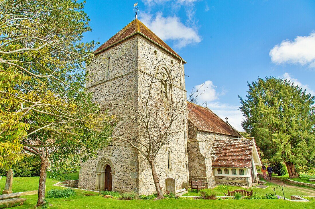 St. Andrew's Church, Jevington, East Sussex, England, United Kingdom, Europe