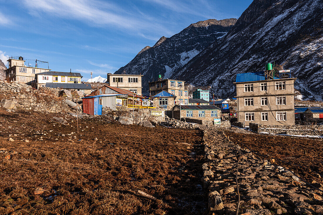 Lang Tang Village, ein hochgelegenes Dorf auf dem Lang Tang Valley Trek, Himalaya, Nepal, Asien