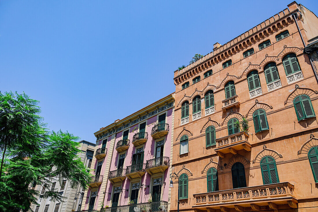 Palazzo Abbate, Fassade De Castro, Palermo, Sizilien, Italien, Mittelmeer, Europa