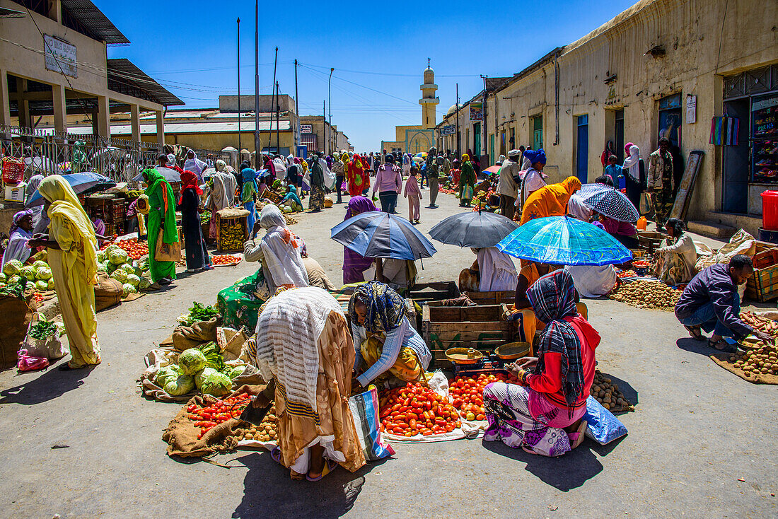 Market in Adi Keyh, Eritrea, Africa