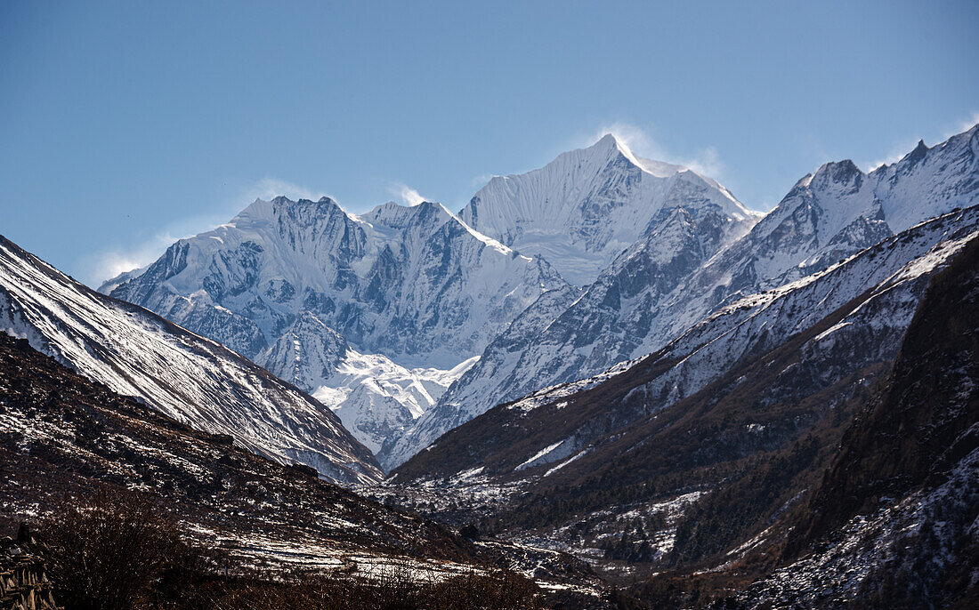 Gangchempo, Lang Tang Valley Trek, Himalaya, Nepal, Asien