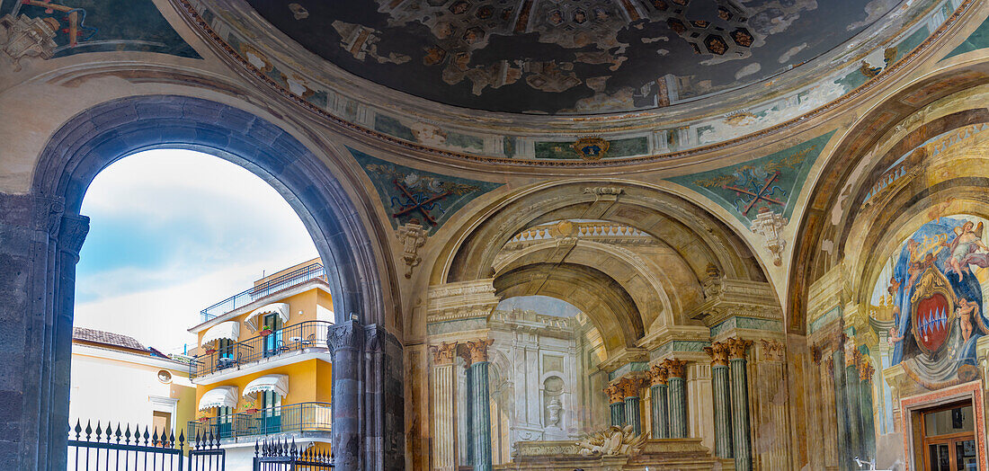 View of interior of Dominova Seat, Sorrento, Campania, Italy, Mediterranean, Europe