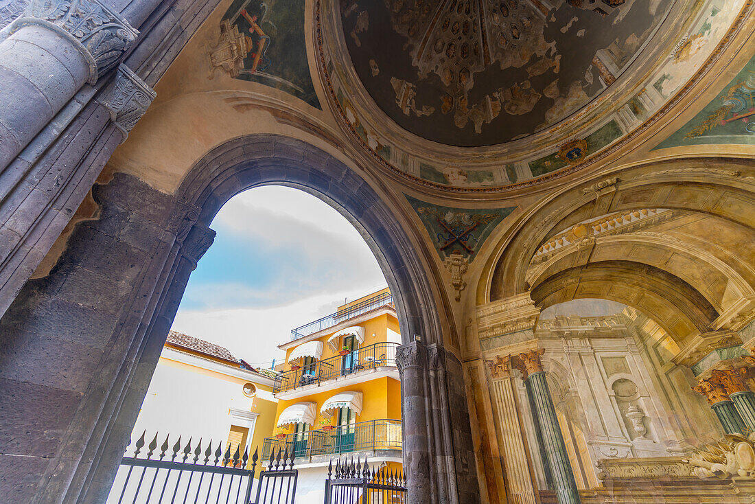 View of interior of Dominova Seat, Sorrento, Campania, Italy, Mediterranean, Europe