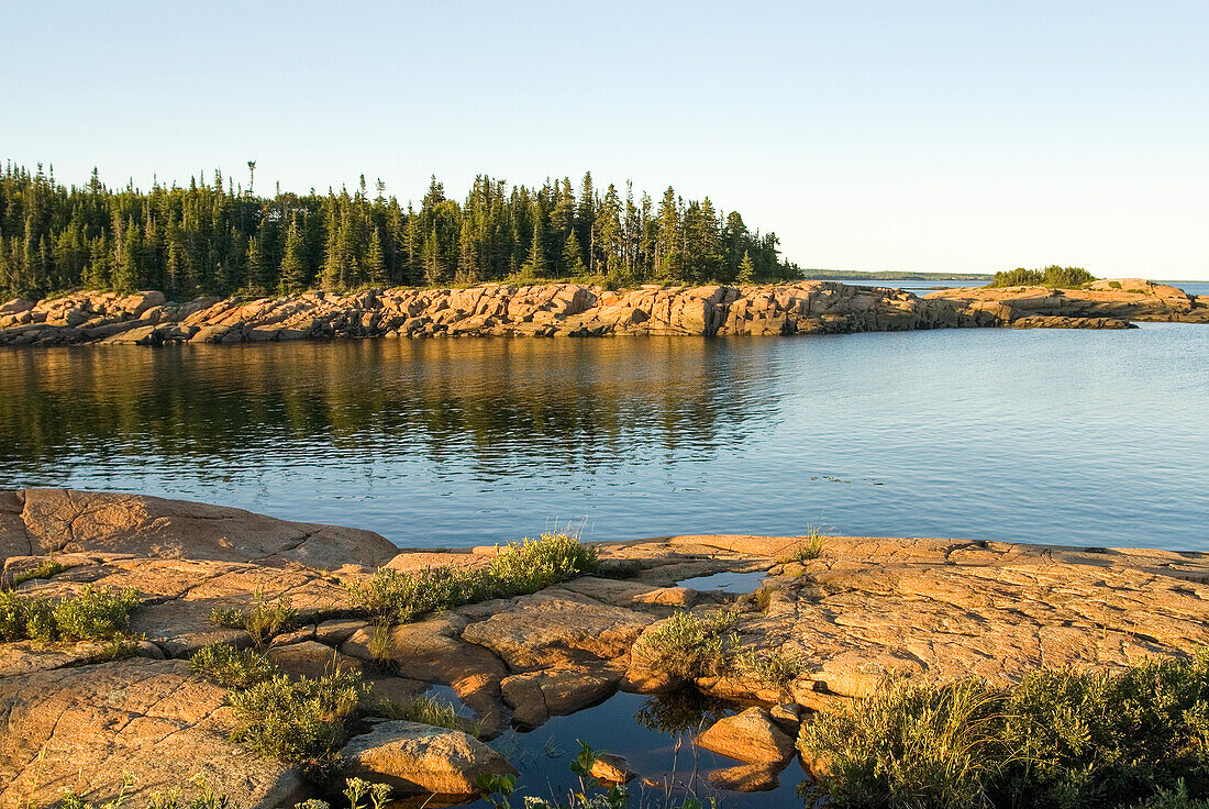 Ufer des Sankt-Lorenz-Stroms, Region Cote-Nord, Provinz Québec, Kanada, Nordamerika