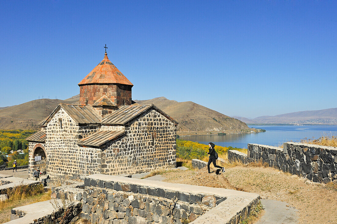 Heilige Mutter Gottes Kirche (Surp Astvatsatsin), Sevanavank Kloster auf der Sewan Halbinsel, Sewan See, Gegharkunik Region, Armenien, Eurasien