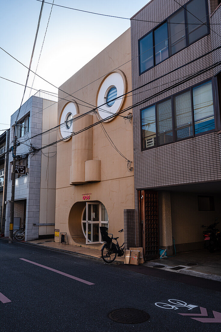 Einzigartige Architektur von Kasumasa Yamashita, des Face House in Kyoto, Honshu, Japan, Asien