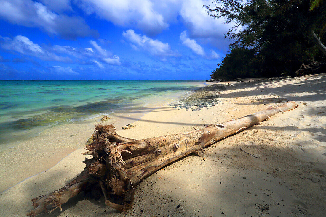 Tropischer Strand, Rarotonga, Cookinseln, Südpazifik, Pazifik