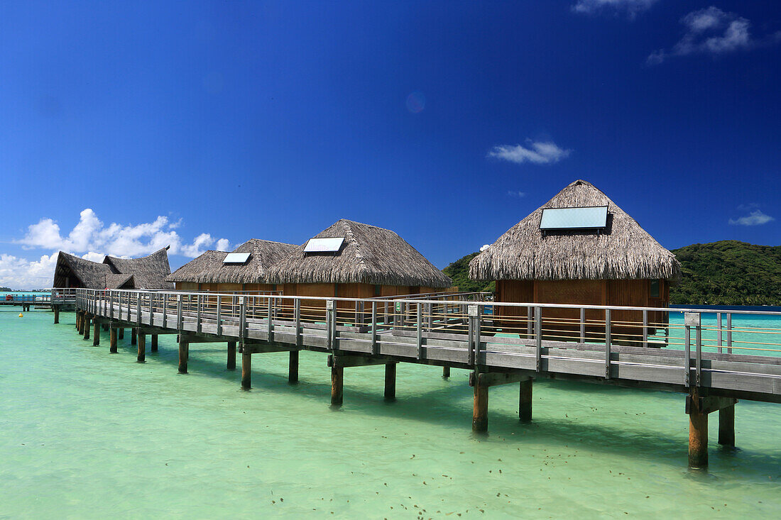 Le Bora Bora by Pearl Resort, Insel Moto Tevairoa, Bora Bora, Französisch-Polynesien, Südpazifik, Pazifik