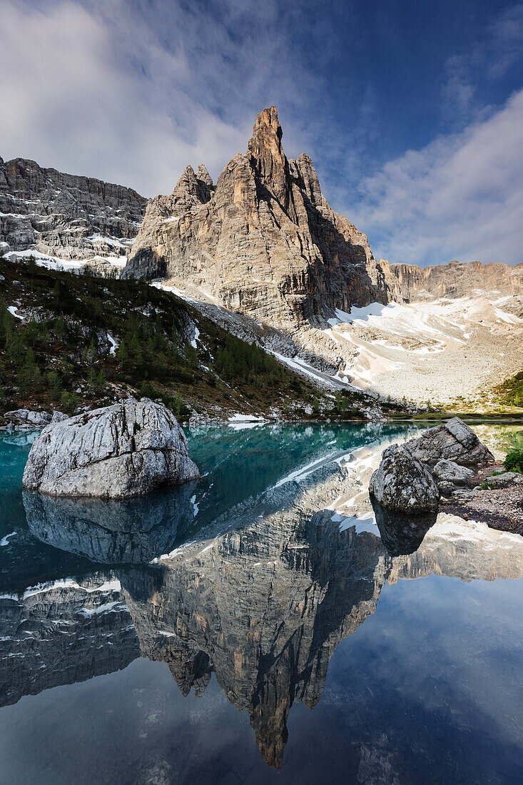 Lago di Sorapis, UNESCO-Welterbe, Dolomiten, Belluno, Italien, Europa