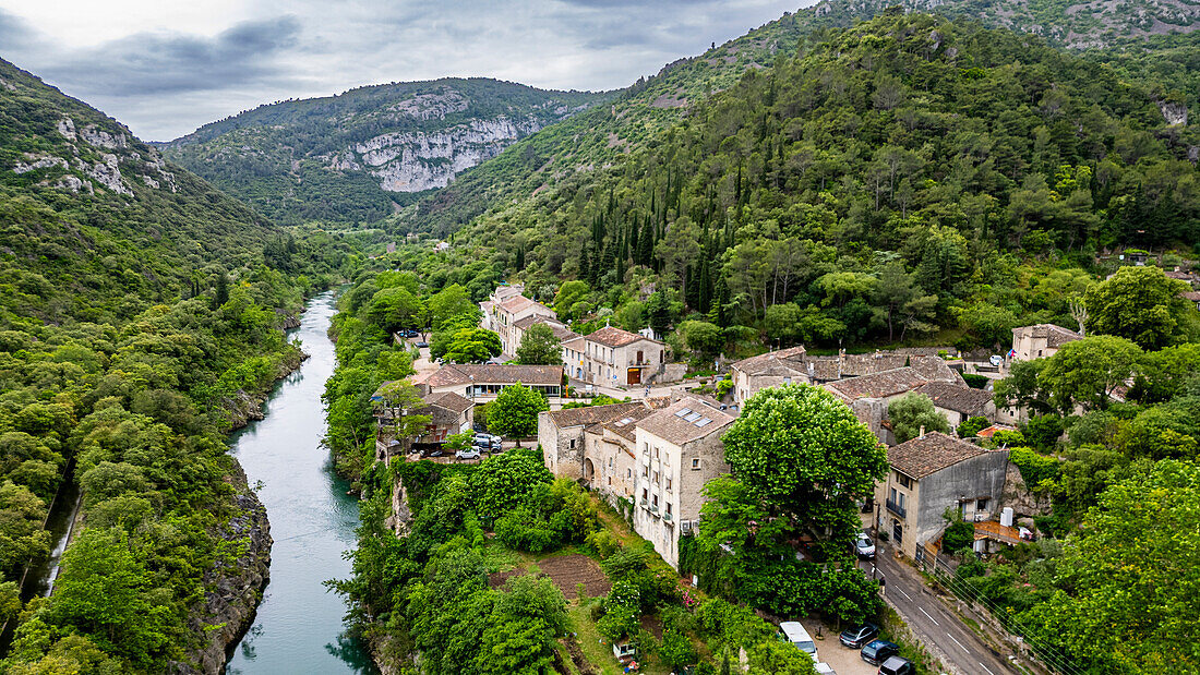 Saint-Guilhem-le-Desert, UNESCO-Welterbestätte, Jakobsweg, Herault, Okzitanien, Frankreich, Europa