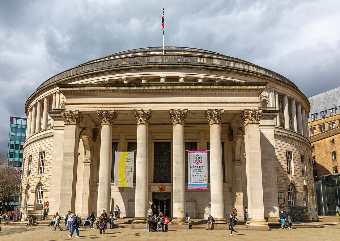 Manchester Central Library, St. Peter's Square, Manchester, England, Vereinigtes Königreich, Europa