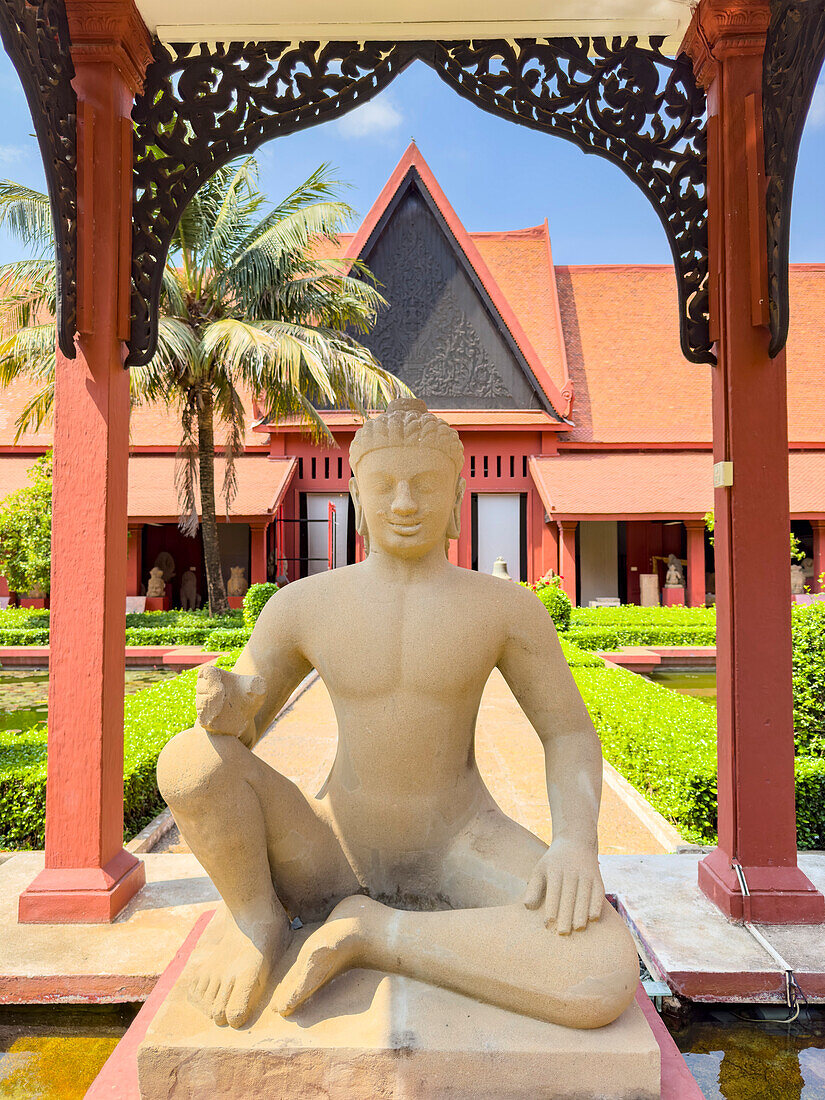 Außenansicht des Nationalmuseums von Kambodscha, Phnom Penh, Kambodscha, Indochina, Südostasien, Asien