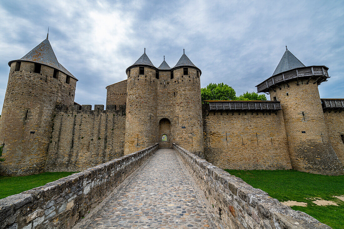 Cite de Carcassonne citadel, UNESCO World Heritage Site, Carcassonne, Aude, Occitania, France, Europe