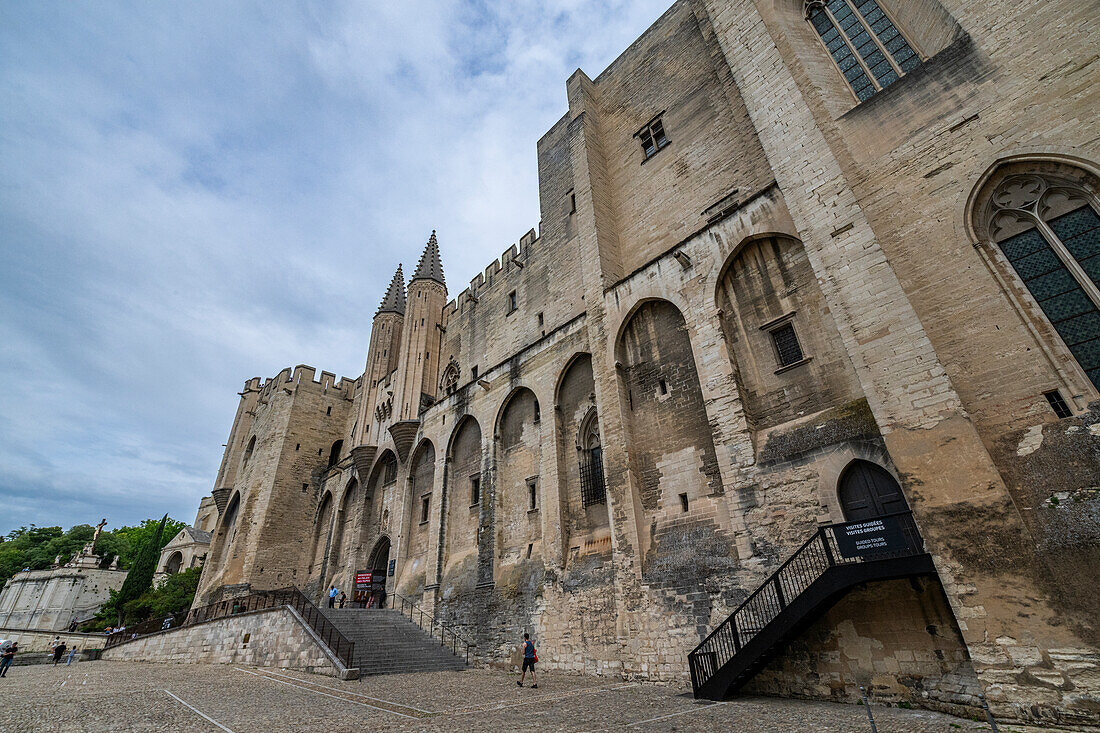 Papstpalast, Avignon, UNESCO-Welterbe, Vaucluse, Provence-Alpes-Cote d'Azur, Frankreich, Europa