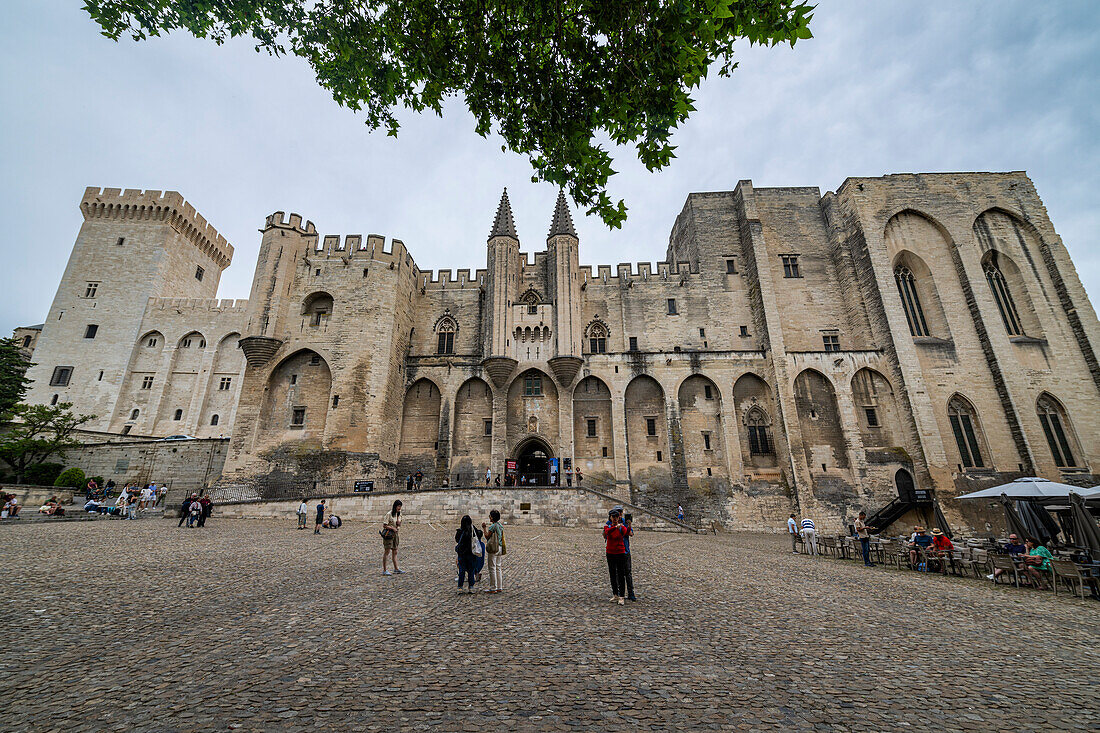 Papstpalast, Avignon, UNESCO-Welterbestätte, Vaucluse, Provence-Alpes-Cote d'Azur, Frankreich, Europa