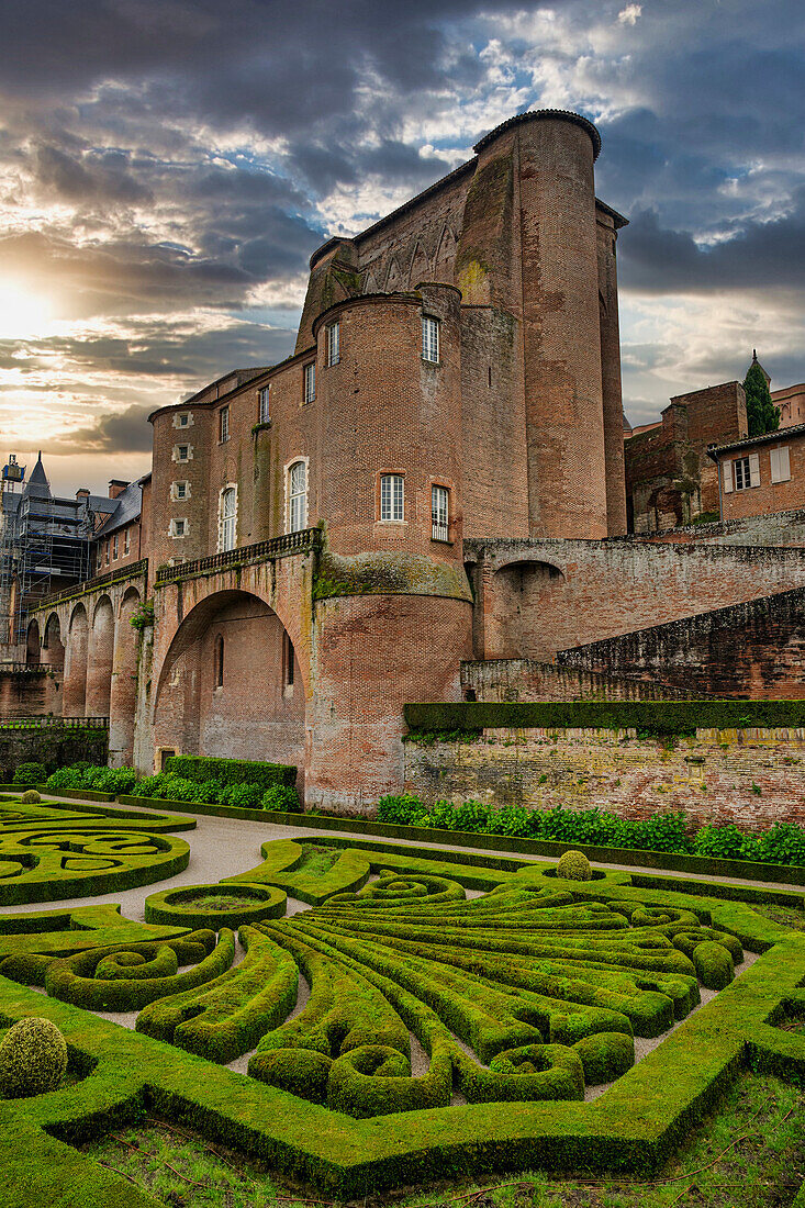 Bischofsstadt, rund um die Kathedrale Sainte-Cecile, UNESCO-Welterbe, Albi, Midi-Pyrenäen, Frankreich, Europa