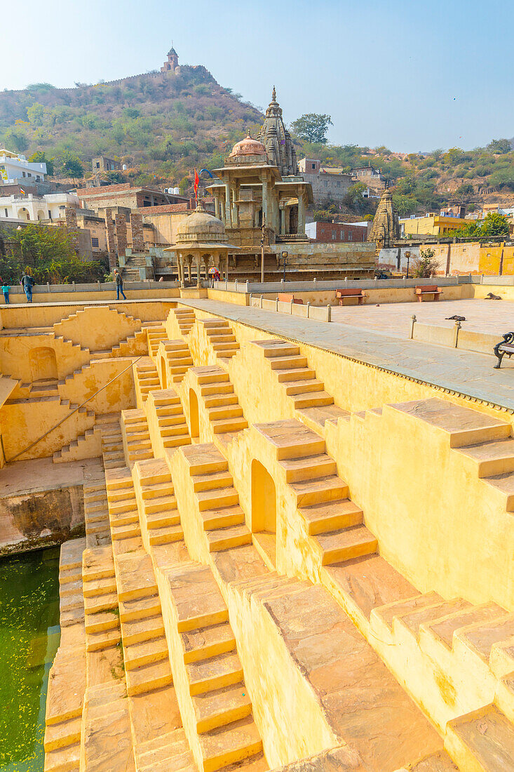 Panna Meena Ka Kund Stufenbrunnen, Amer, Rajasthan, Indien, Südasien, Asien