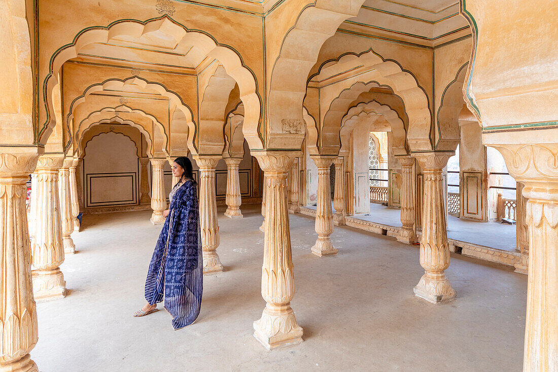 Amber Fort, UNESCO World Heritage Site, near Jaipur, India, South Asia, Asia