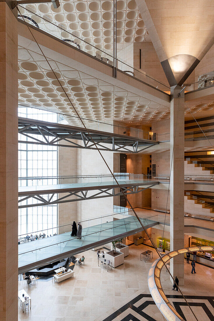 Interior of Museum of Islamic Art, Doha, Qatar, Middle East