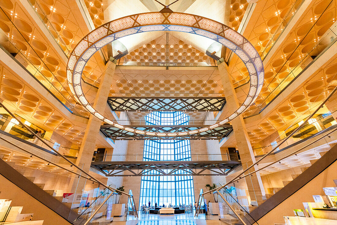 Interior of Museum of Islamic Art, Doha, Qatar, Middle East