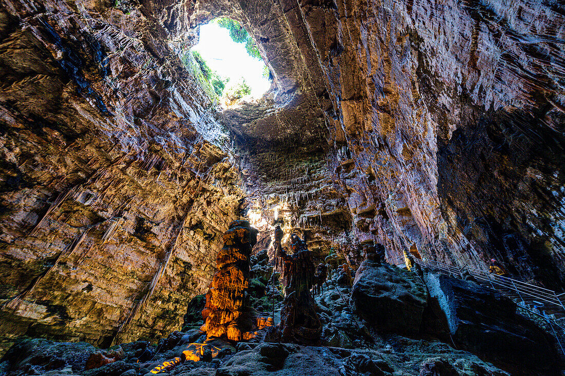 Castellana caves (Castellana Grotte), Apulia, Italy, Europe